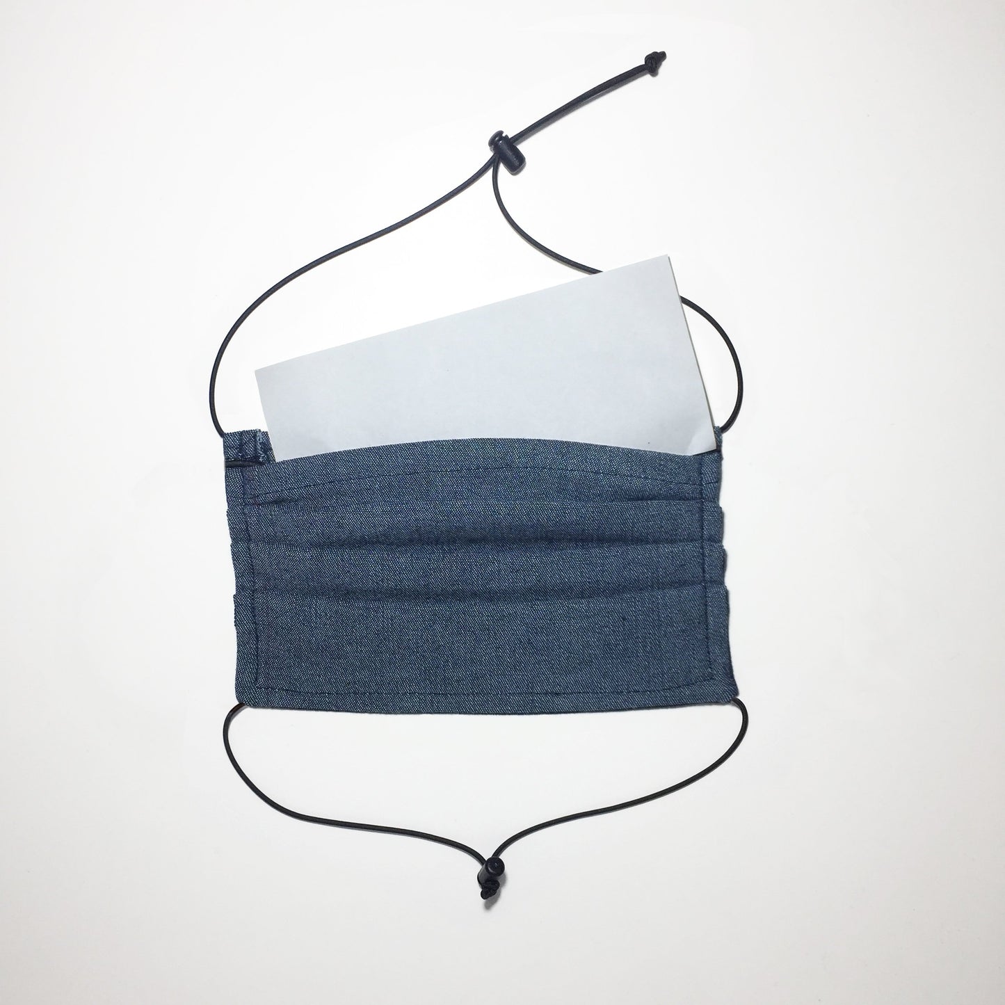 Denim fabric face mask Organic cotton. Made in Australia