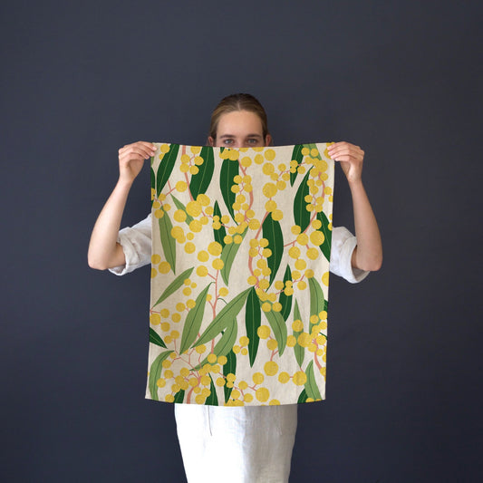 Tea Towel Wattle Front